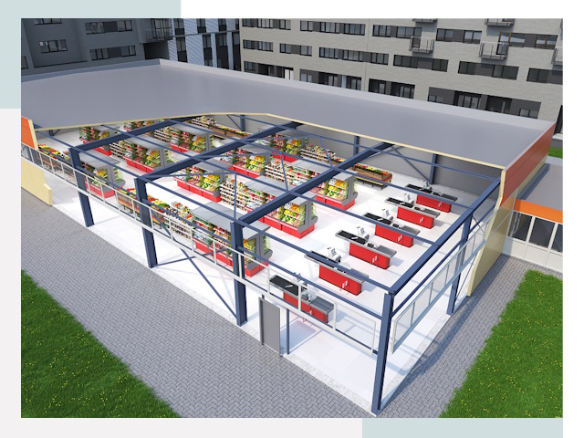 Строительство магазинов в Темрюк от 618 руб. за м²