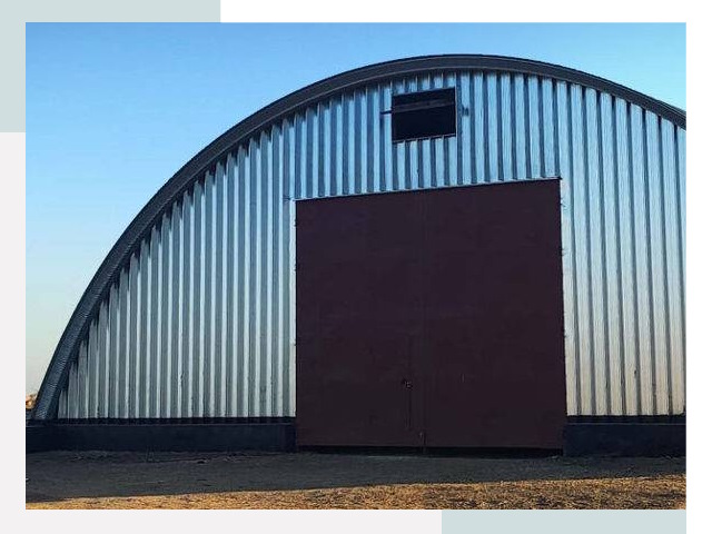 Бескаркасные ангары в Темрюке