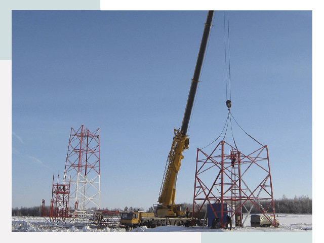 Монтаж вышек связи в Темрюке