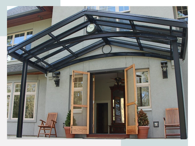 Козырьки металлические в Темрюке