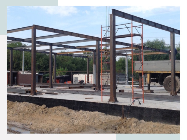 Фундамент для ангаров в Темрюке