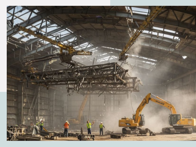 Демонтаж ангаров в Темрюке от 618 руб. за м²